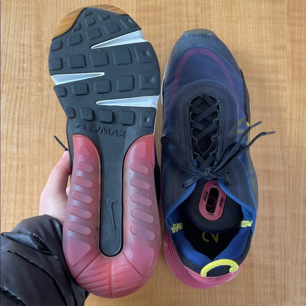 Nike Air Max 2090 Women’s Blue Void Active Fuchsia Sneakers Size 11.5 Running - Picture 8 of 13